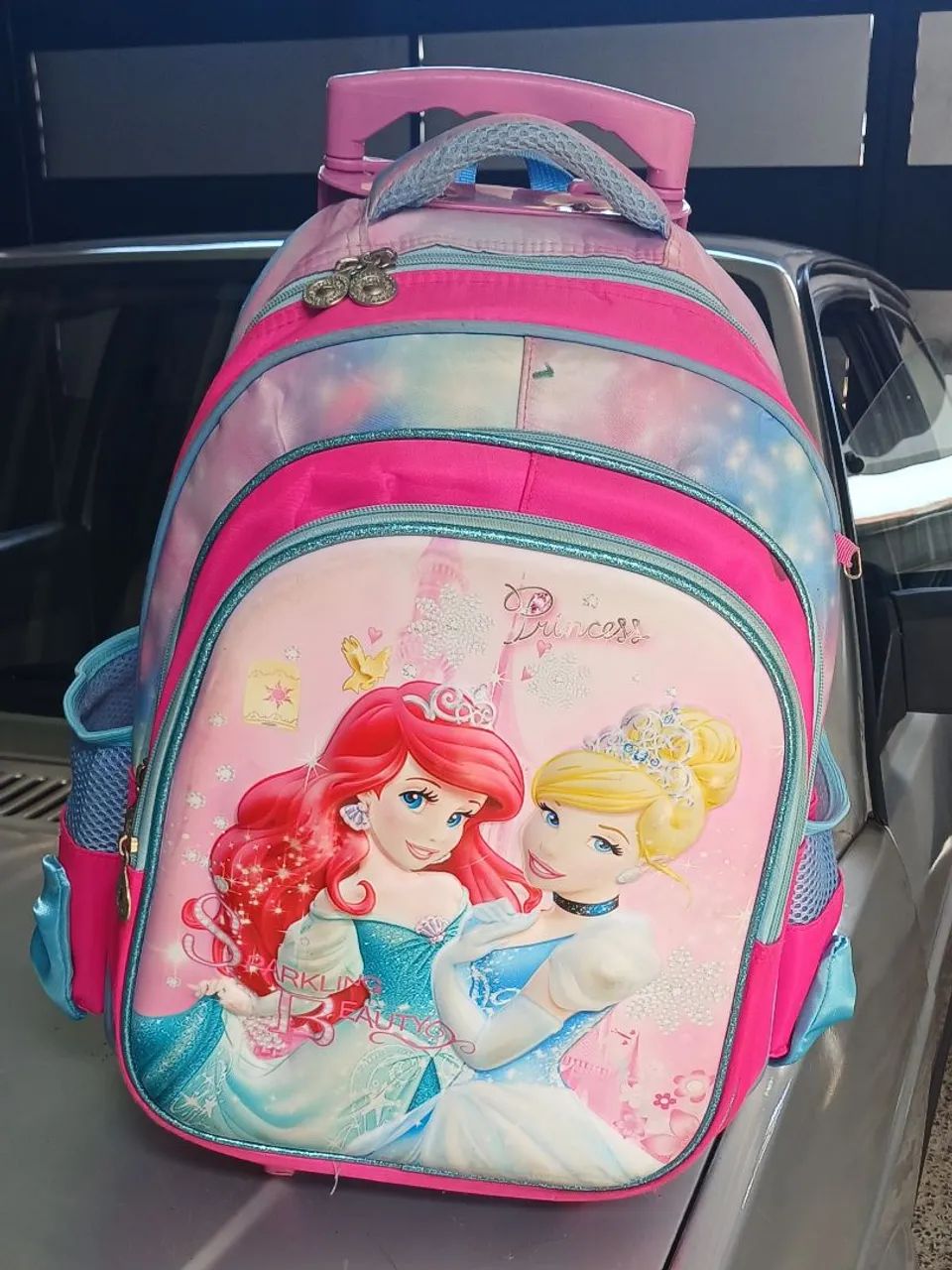 Mochila de Rodinhas para Menina Princesas Disney