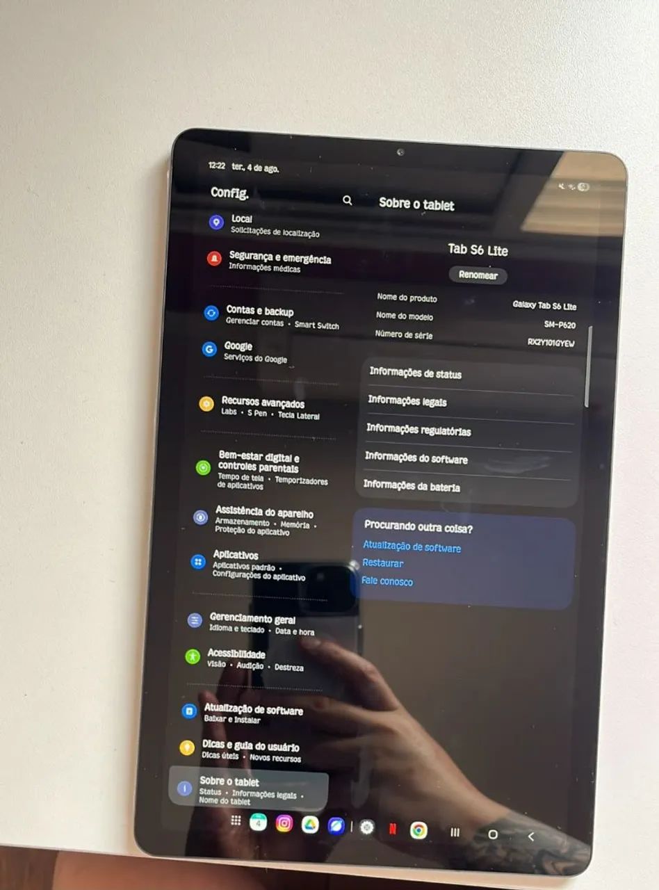 GALAXY TAB S6 LITE COM SPEN