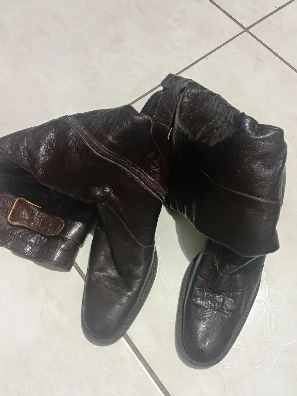 Bota de couro