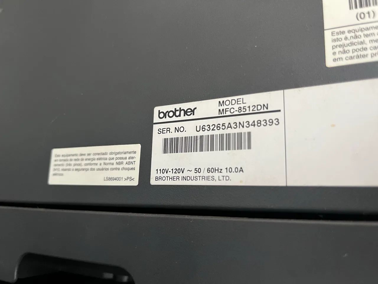 Impressora Brother MFC - 8512DN - Foto 3