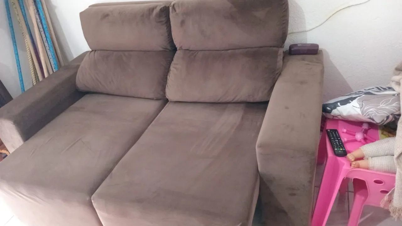 Sofá 2 lugares que vira cama - Foto 2