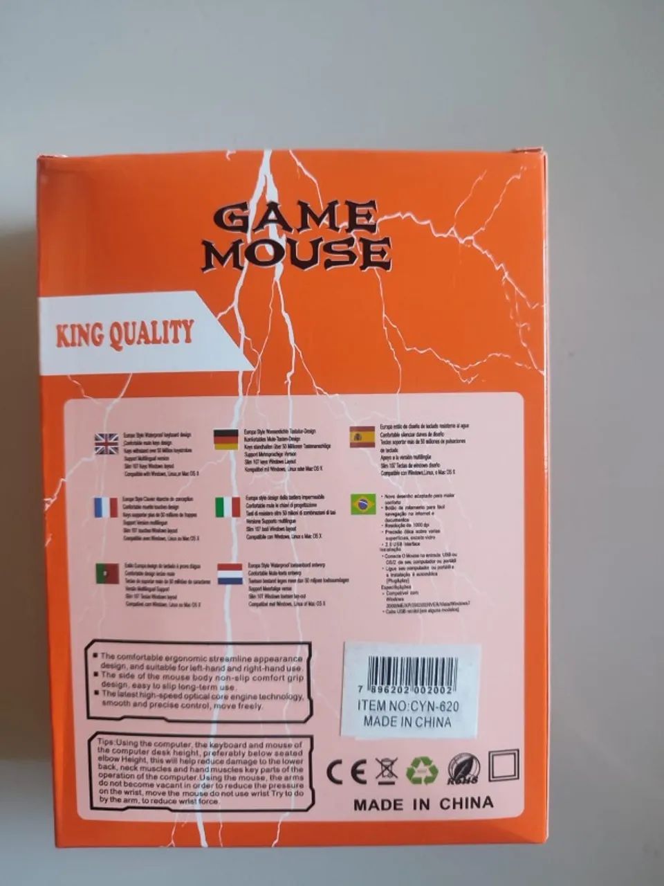 Mouse Gamer Com Fio 1600 DPI USB - Foto 2