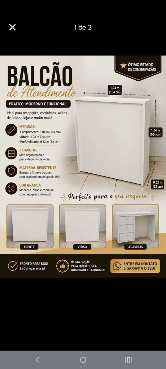 Balcão MDF 