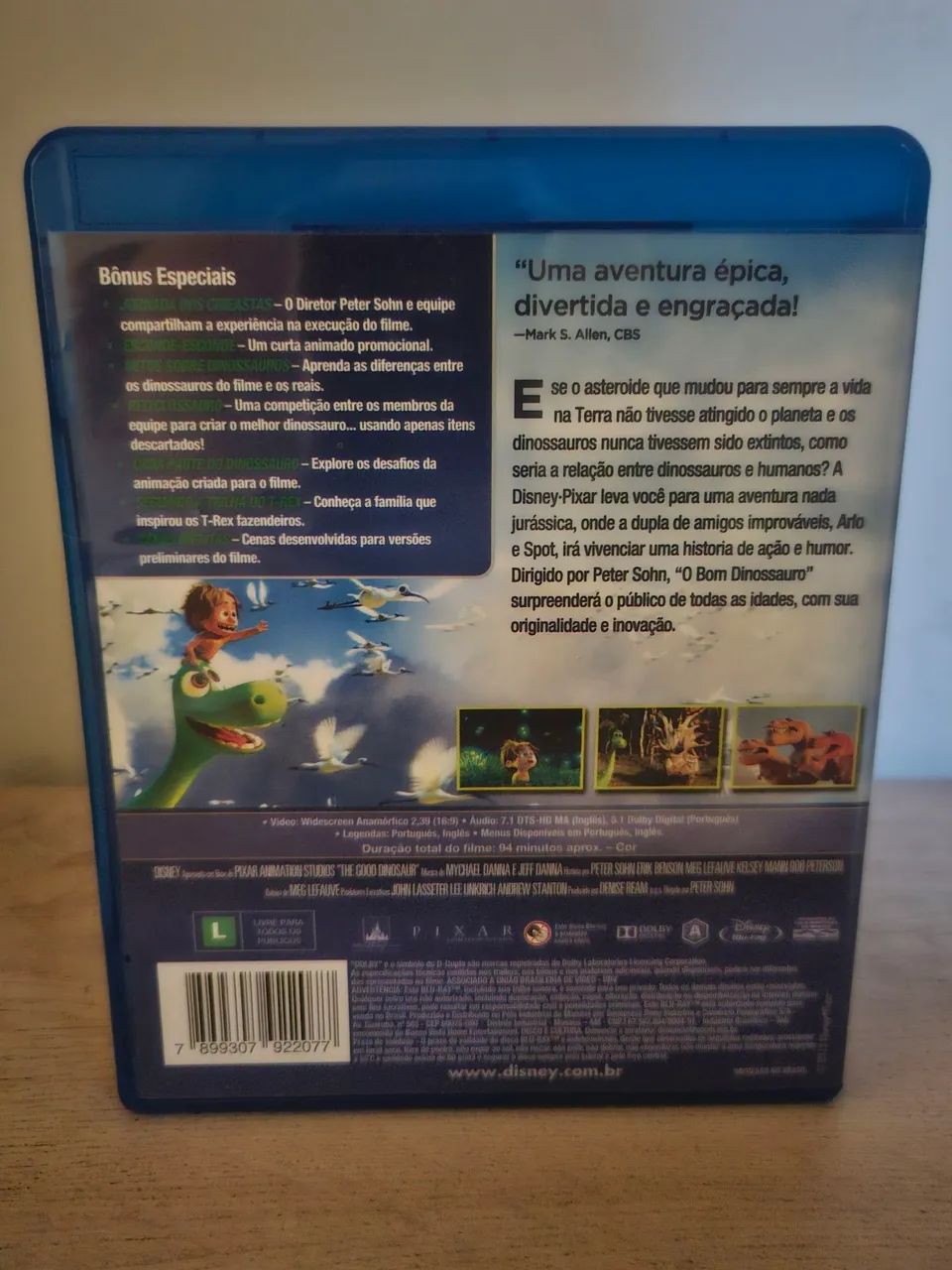 O Bom Dinossauro - Blu-ray  - Disney - Foto 2
