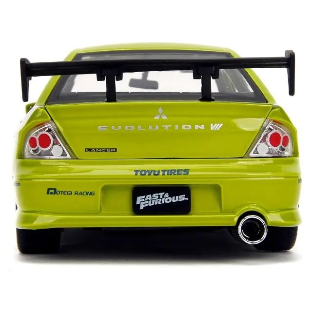MINIATURA DE CARRO JADA FAST & FURIOUS - BRIAN'S MITSUBISHI LANCER EVOLUTION VII - ESCALA  - Foto 3