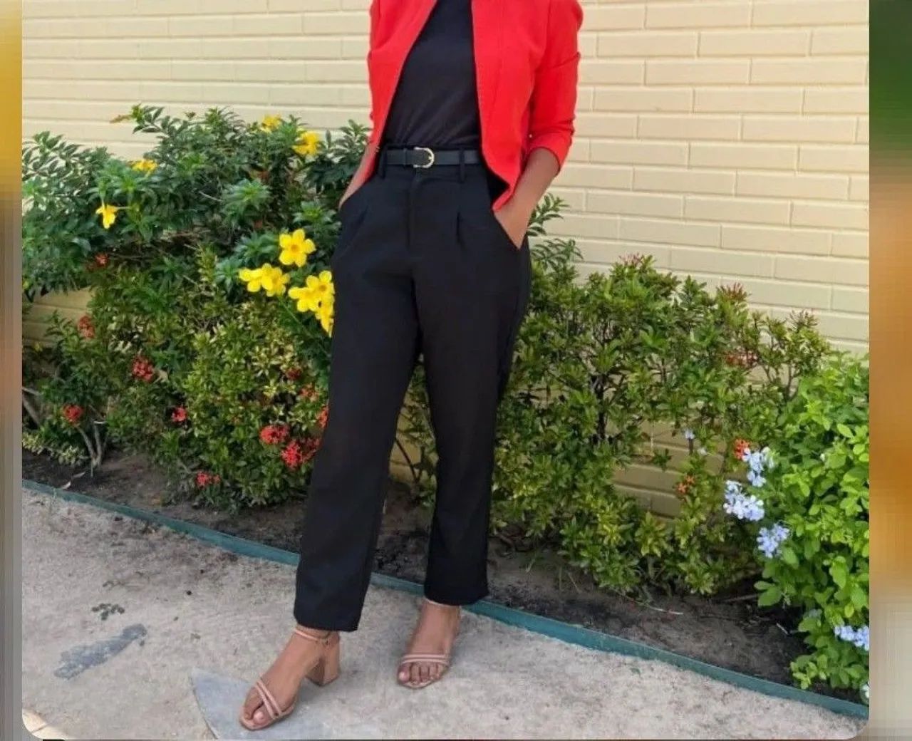 Blazer mini vermelho 