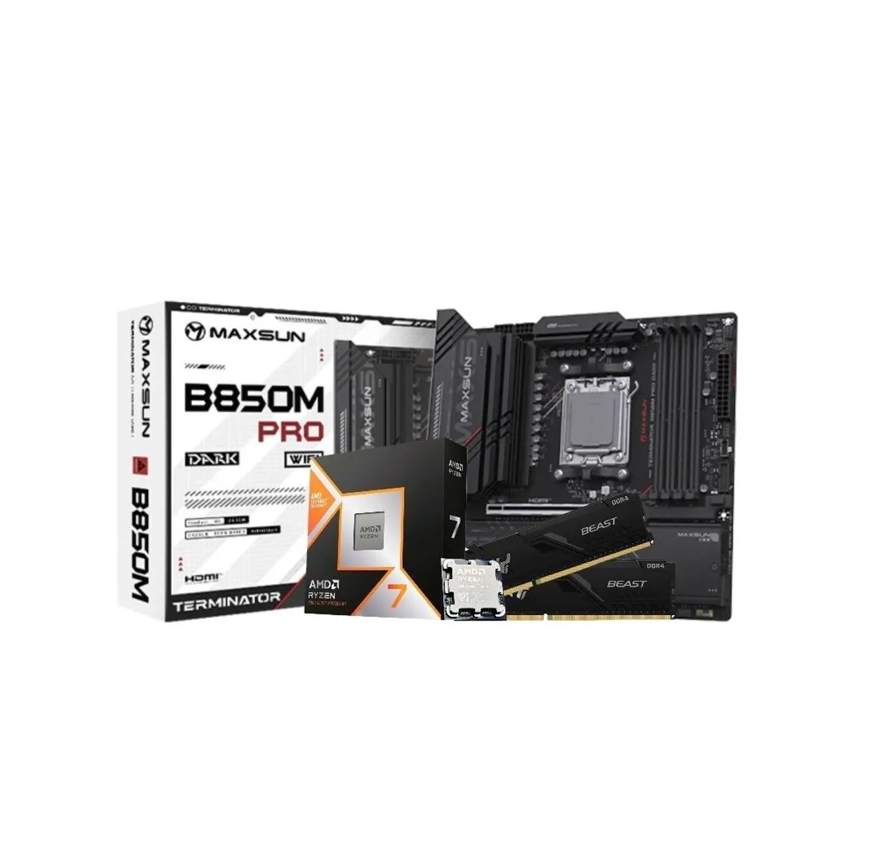 Kit Ryzen 9800X3D + B850M + ddr5 16gb | leia td anuncio