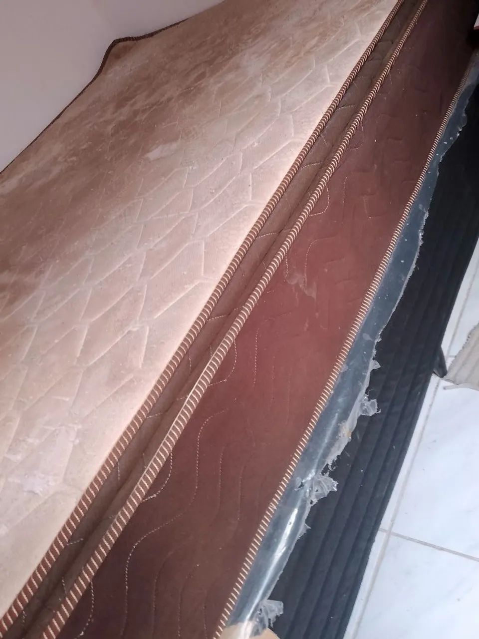 Vendo colchão ortopedico e base cama - Foto 4