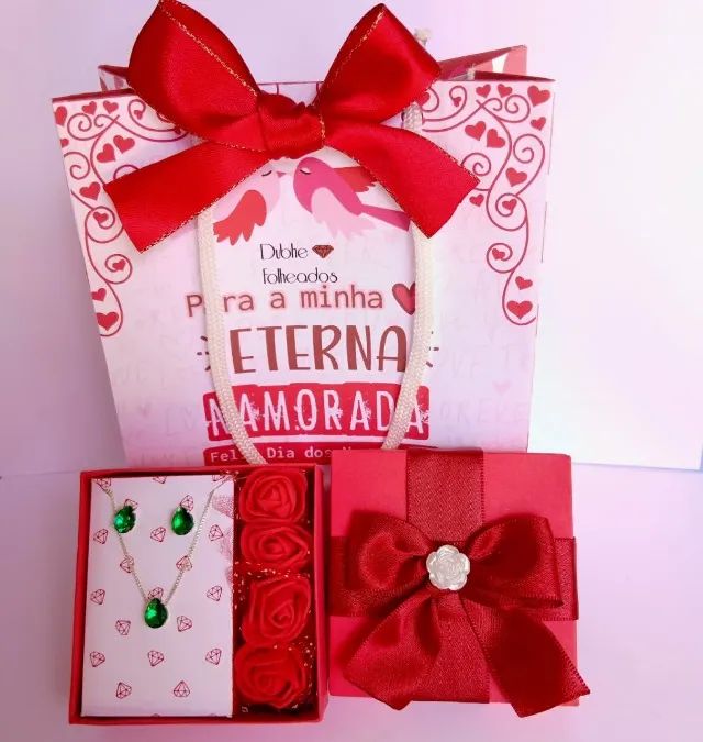 Conjunto Gota verde Colar e Brincos | Presente dia dos Namorados  - Foto 2