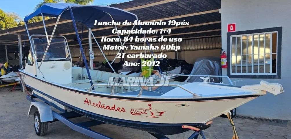 Lancha de Alumínio (bote) 19pés