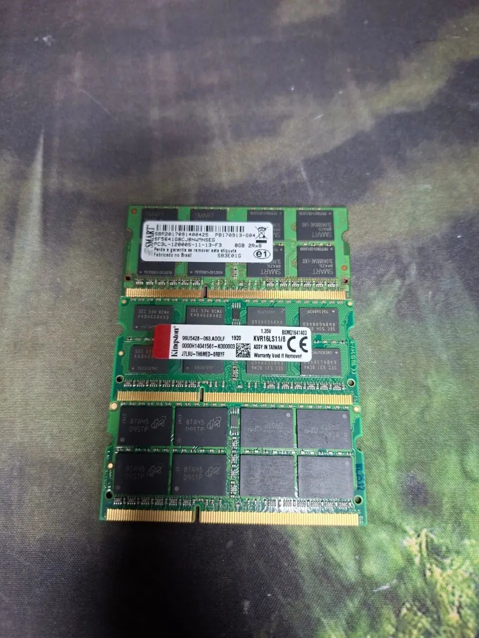 memória ram de notebook 