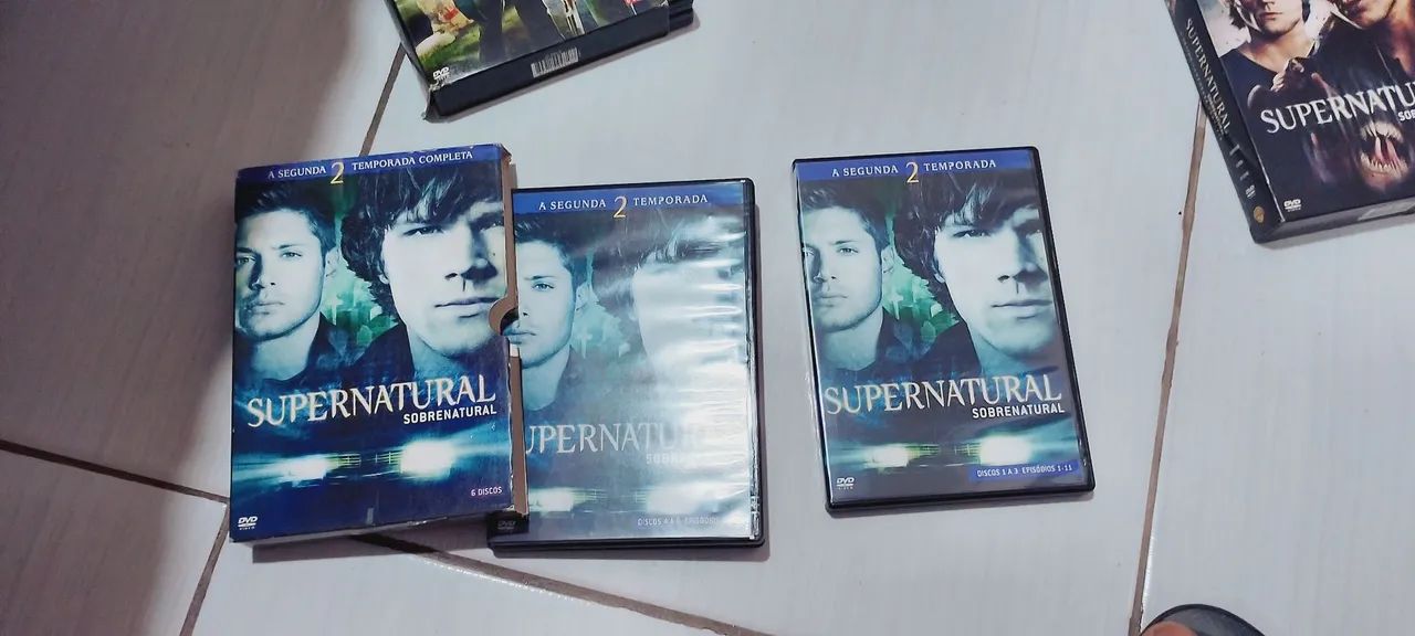 CD de DVD do sobrenatural temporada 1 até a 9 tudo completo