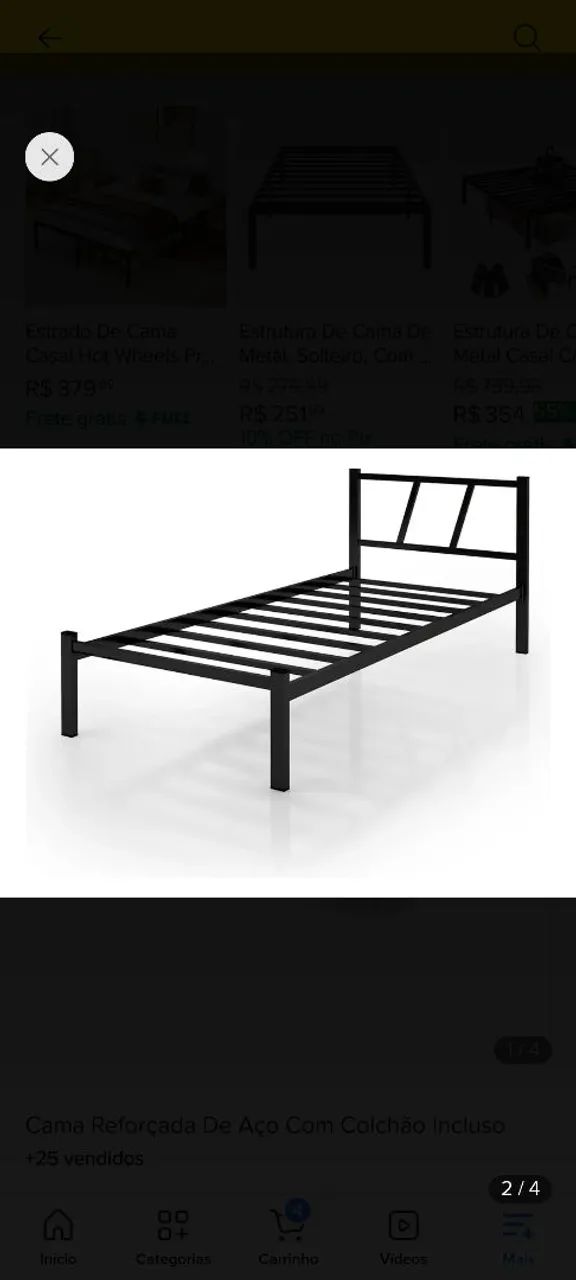 Cama tubular 