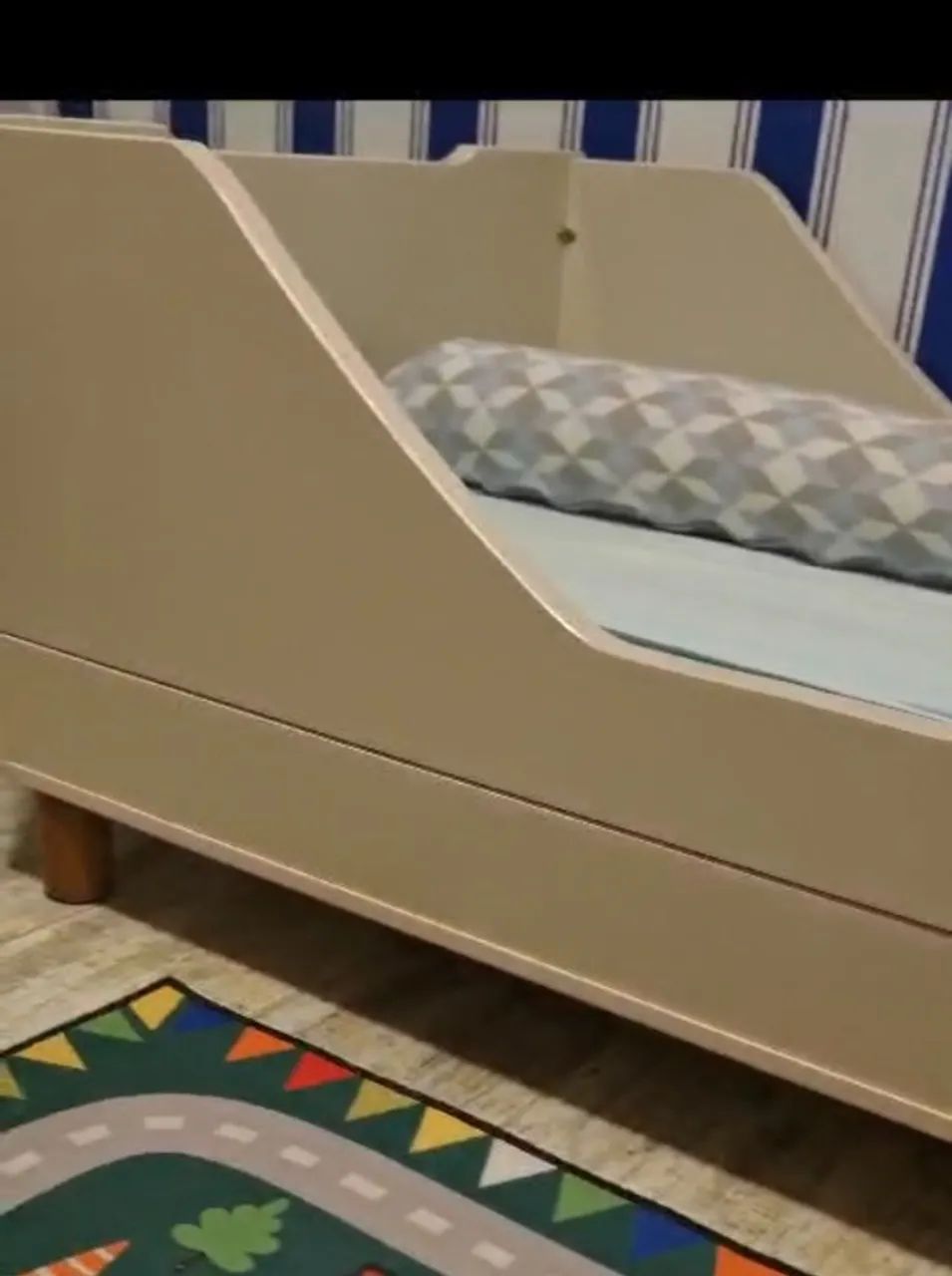 Berço Escandinavo 3 em 1 em Madeira + Mosquiteiro e Saia - Foto 4