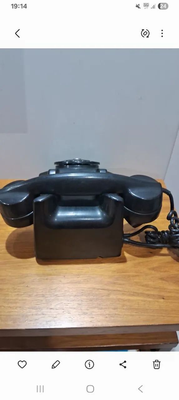 Telefone fixo vintage de Baquelite  - Foto 3