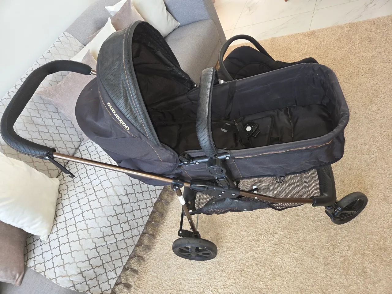 Carrinho e Bebê Conforto Moisés Galzerano - Foto 2