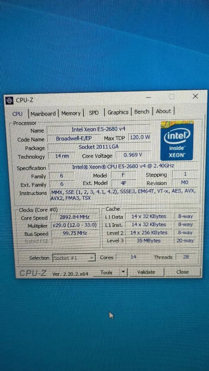 Kit Xeon placa mãe Rs9+ Xeon E5 2680 V4 - Foto 2