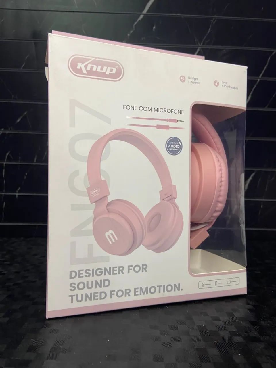 Fone Headphone Bluetooth KP-FN607 Knup