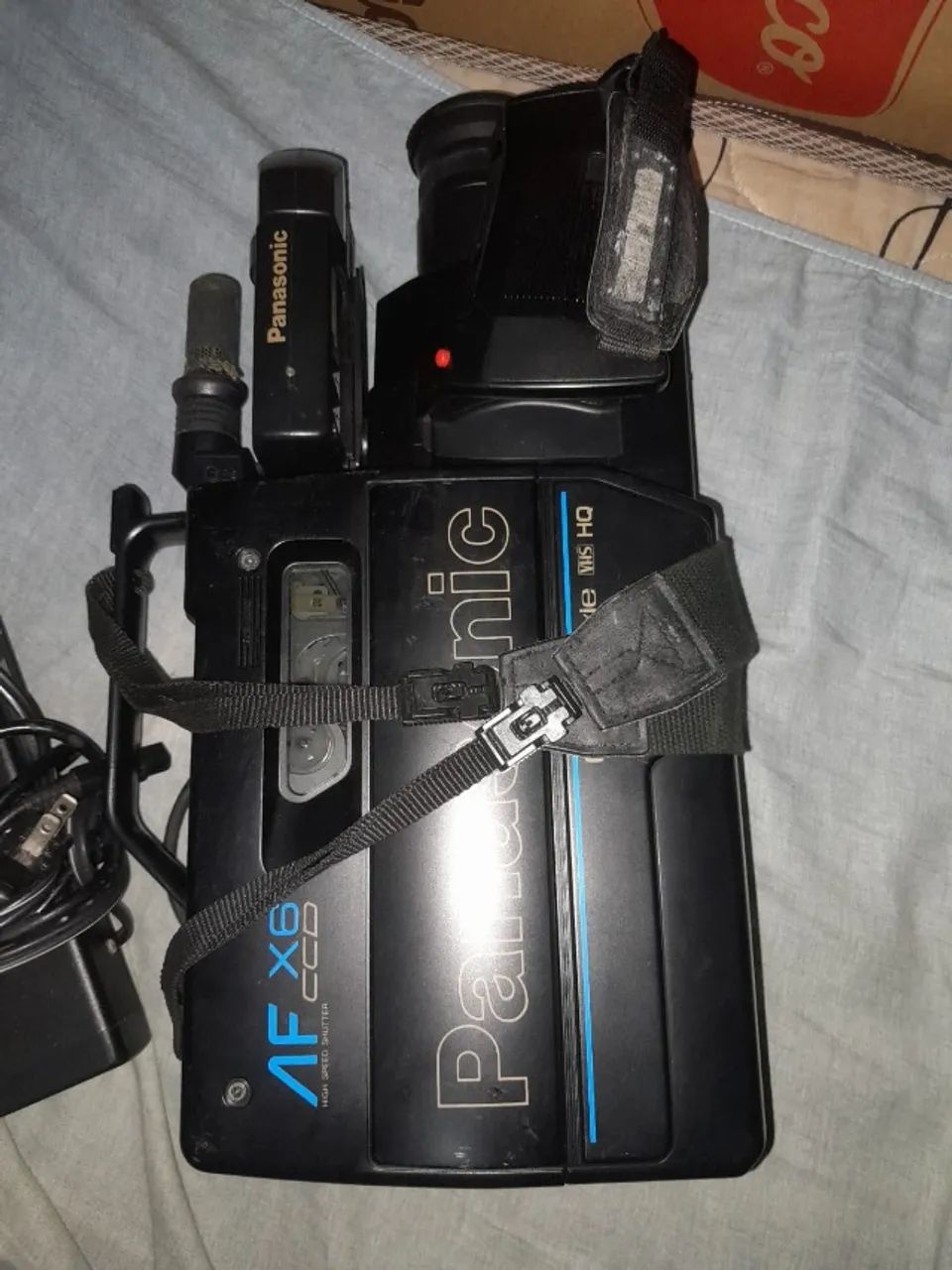 Camera Filmadora Panasonic Antiga OmniMovie X6 ccd Vhs Preto