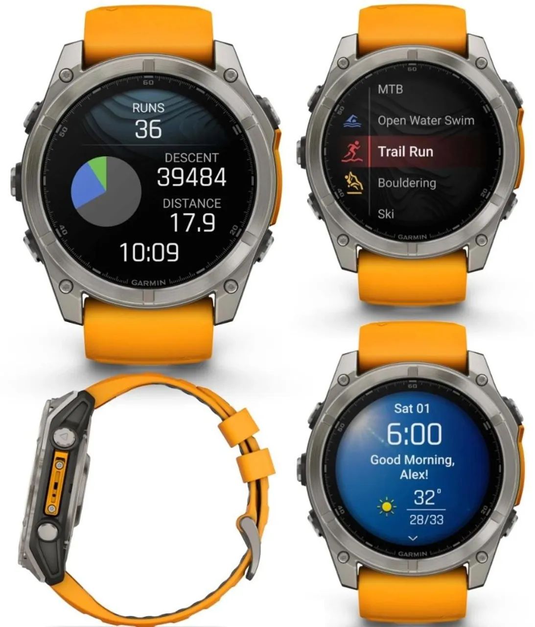 Garmin Fenix 8 Amoled Sapphire 51mm - Lacrado  - Foto 4