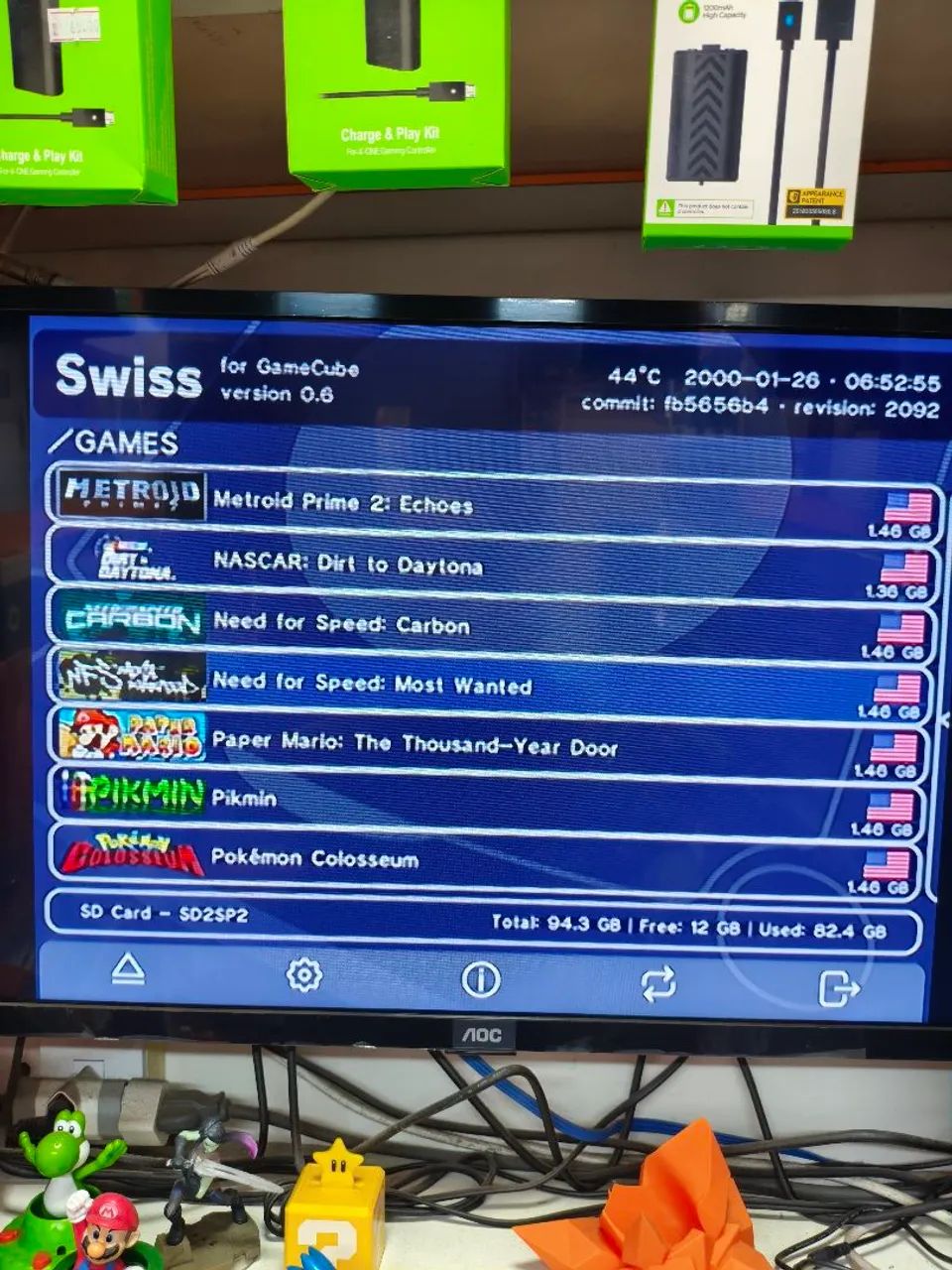Nintendo Game Cube roxo com Swiss  - Foto 3