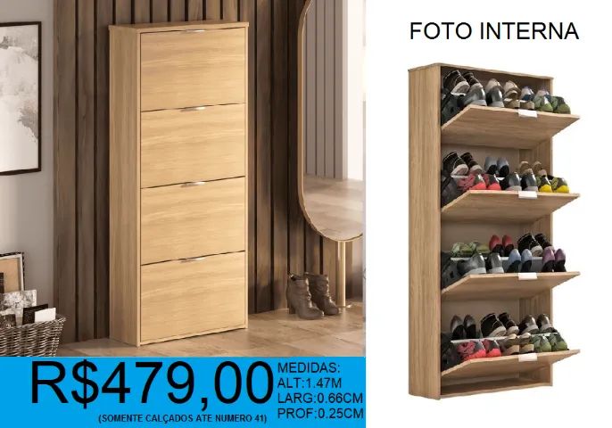 Sapateira 4 portas compre hoje e receba amanhã  - Foto 4