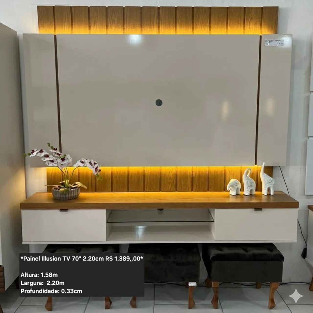 *Painel Illusion TV 70" 2.20cm