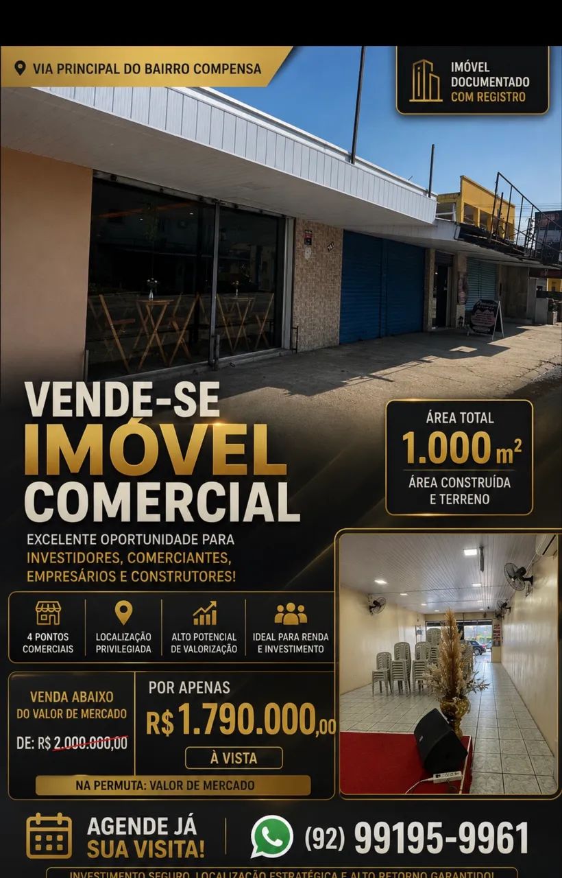 Atenção imóvel comercial com 4 pontos Leia