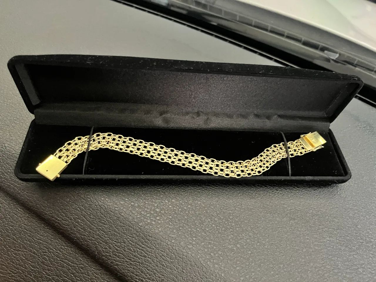 Pulsera de ouro nova sem detalhes 