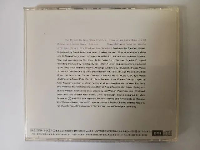 CD - Pet Shop Boys "Please" Importado Usado - Foto 2