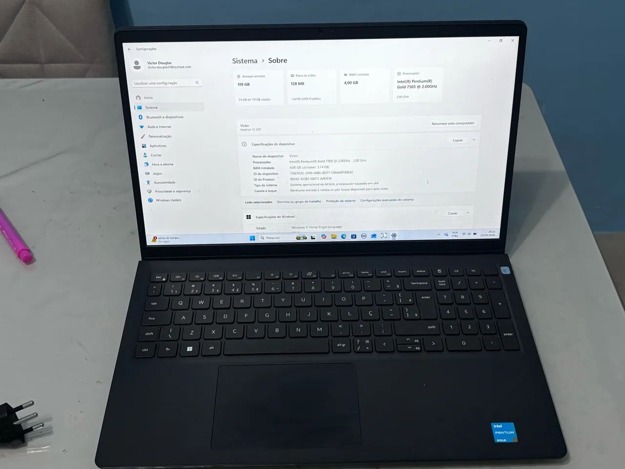 Notebook Dell Inspiron 15 3511 - SSD 128G - Foto 3
