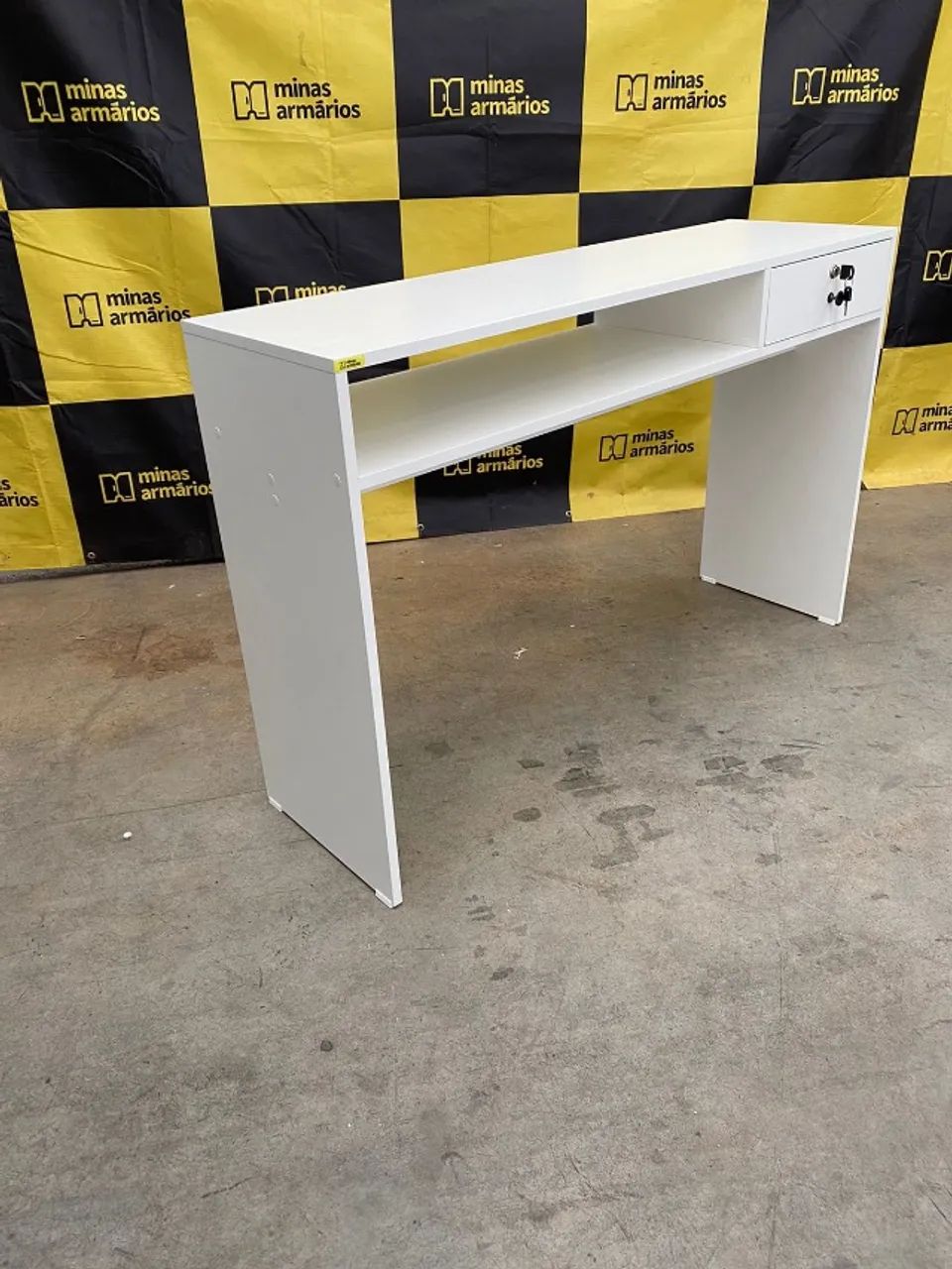 Escrivaninha MDF Com 01 gaveta 78x120x35 - Foto 2