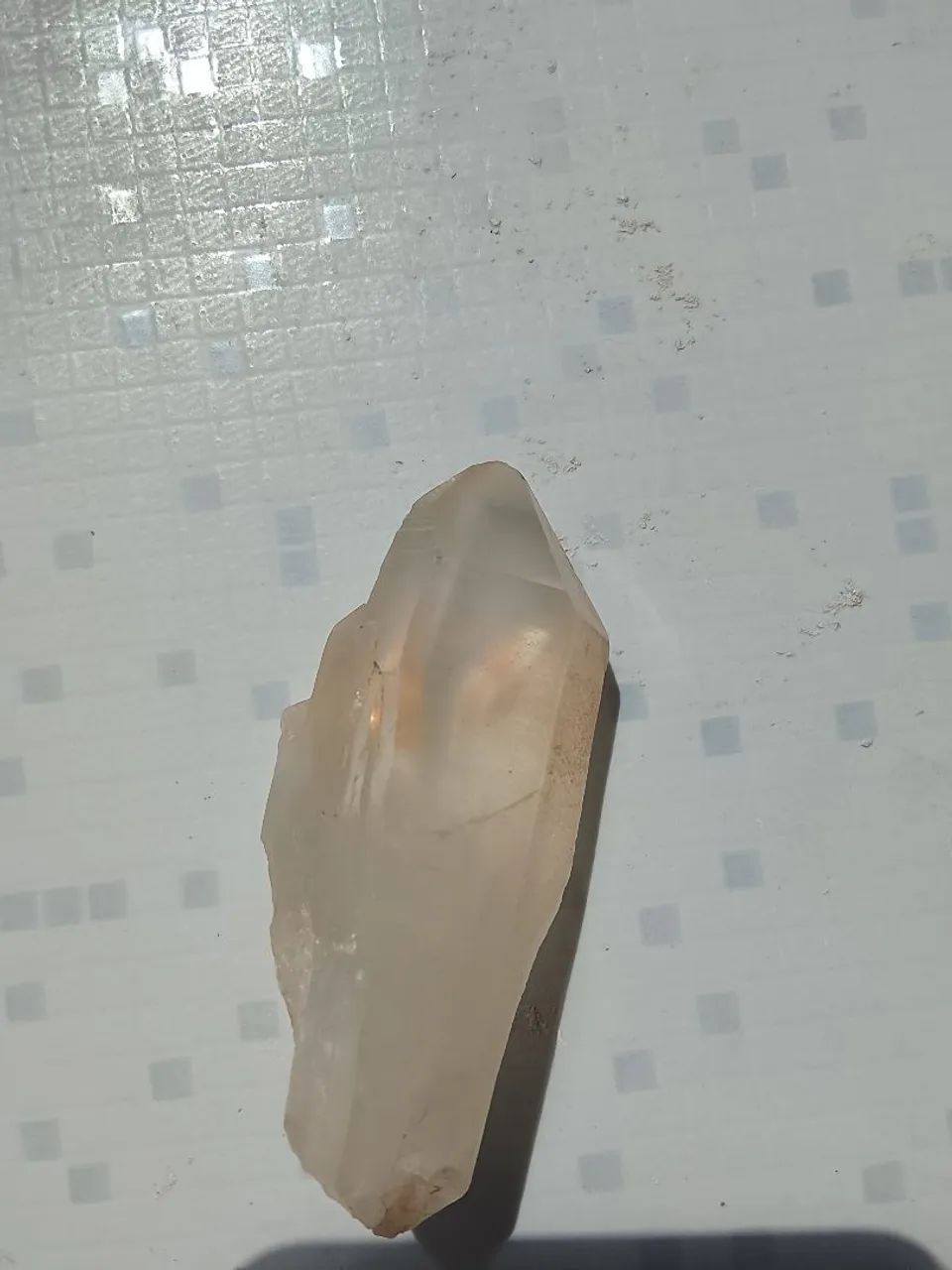 Ponta de Quartzo Hialino Natural - Cristal de Rocha 9cm - Foto 4