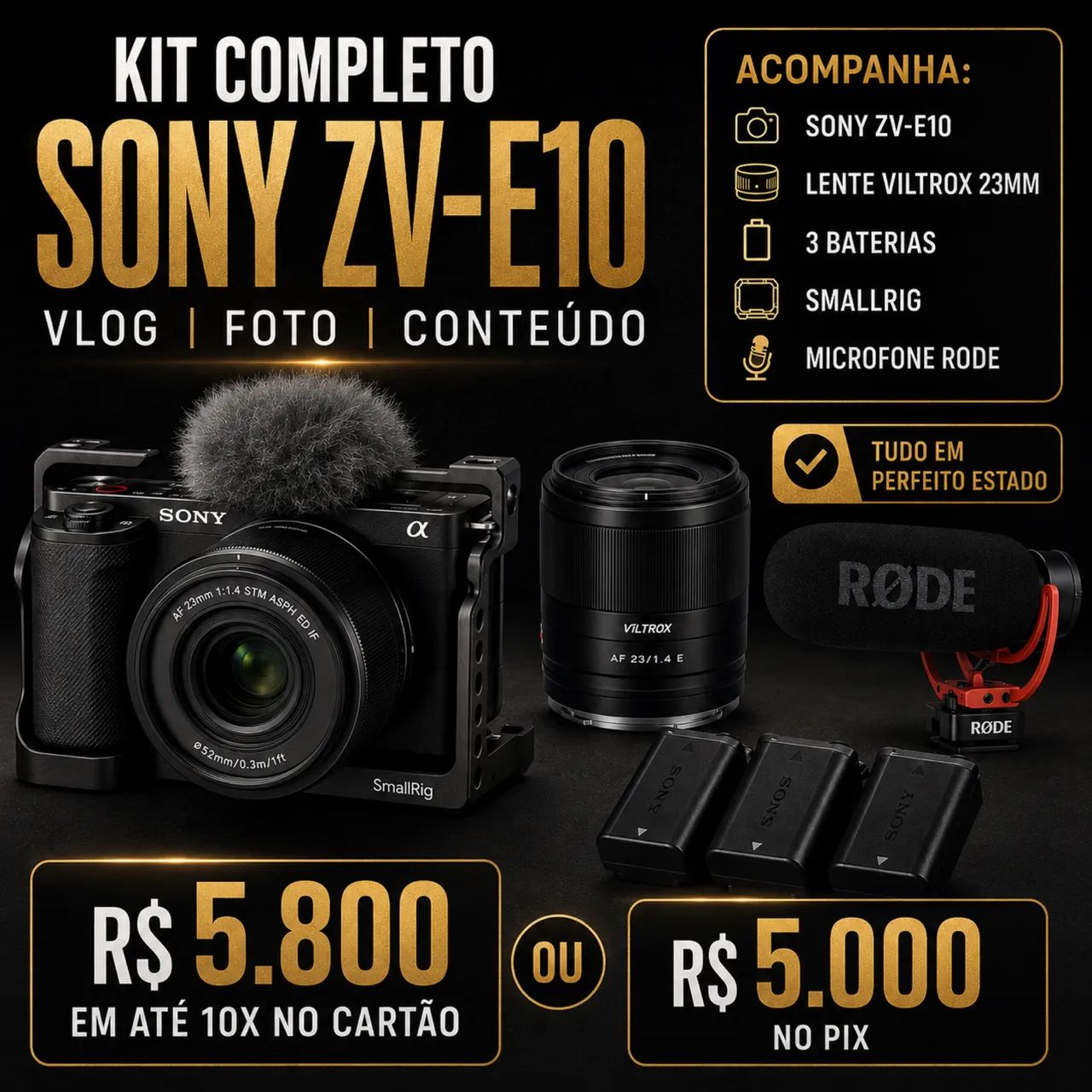 ZV E10 KIT COMPLETO