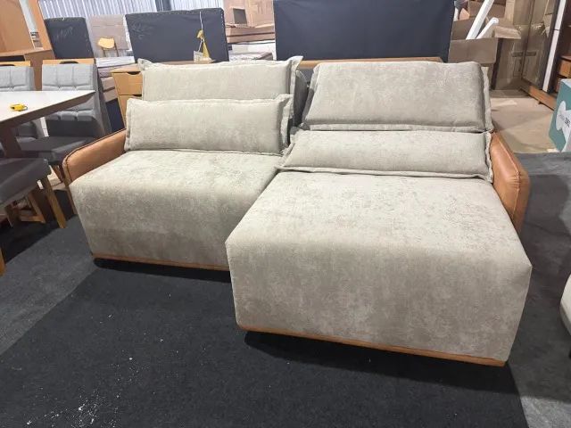 Sofá clean 2,20m retrátil e reclinavel, espuma d-28 pre soft  - Foto 2