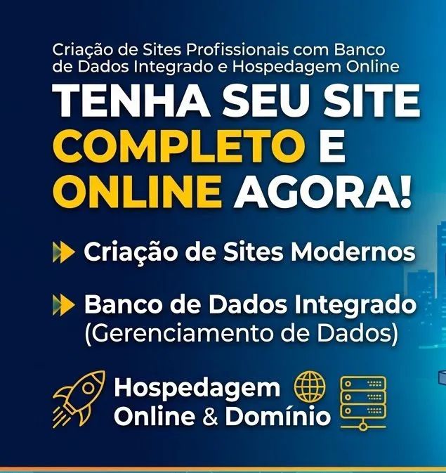 Criação de Sites com banco de dados integrado