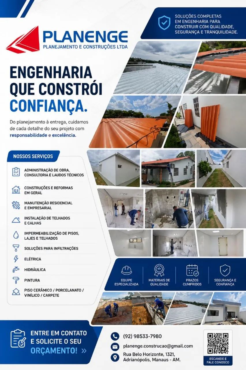 Serviços de Engenharia: Construções, Reformas e Manutenções!