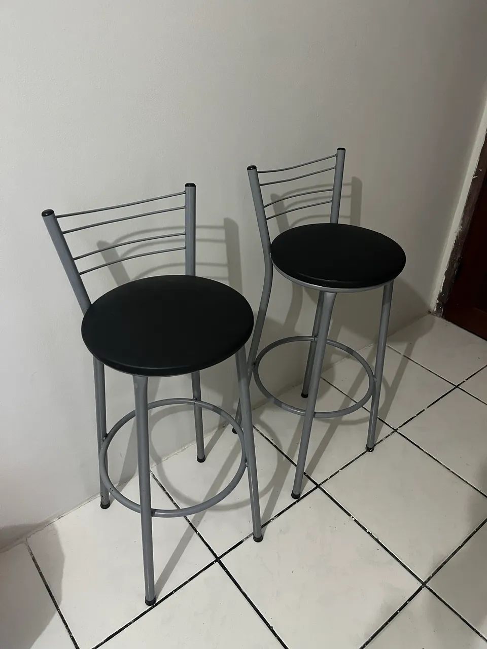 Kit 2 Banquetas Preto  - Foto 2
