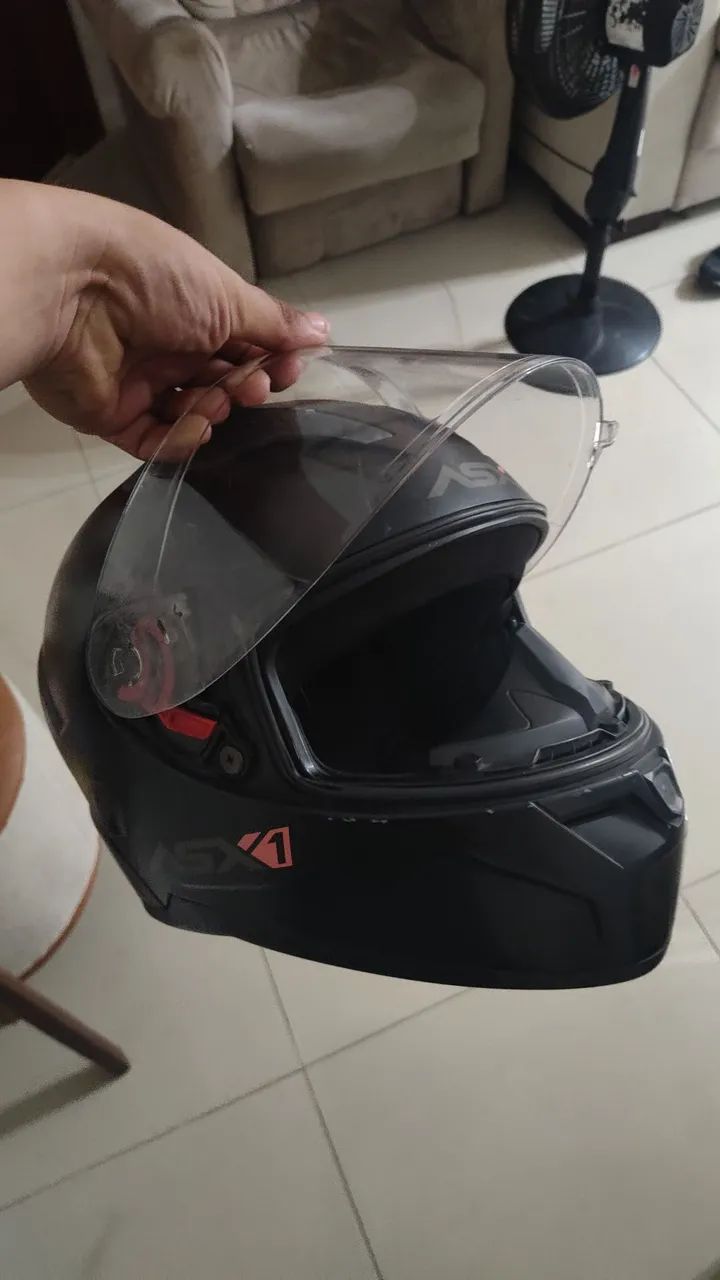 Capacete asx preto fosco