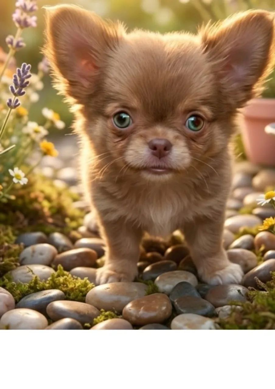 Chihuahua Macho Pelo Longo - Foto 2