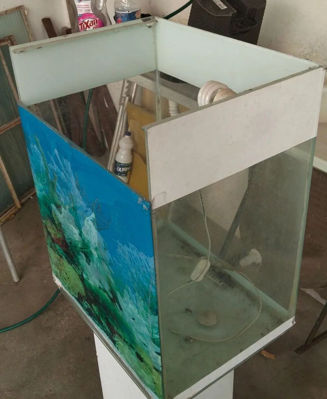 Aquário com base de vidro - Foto 3