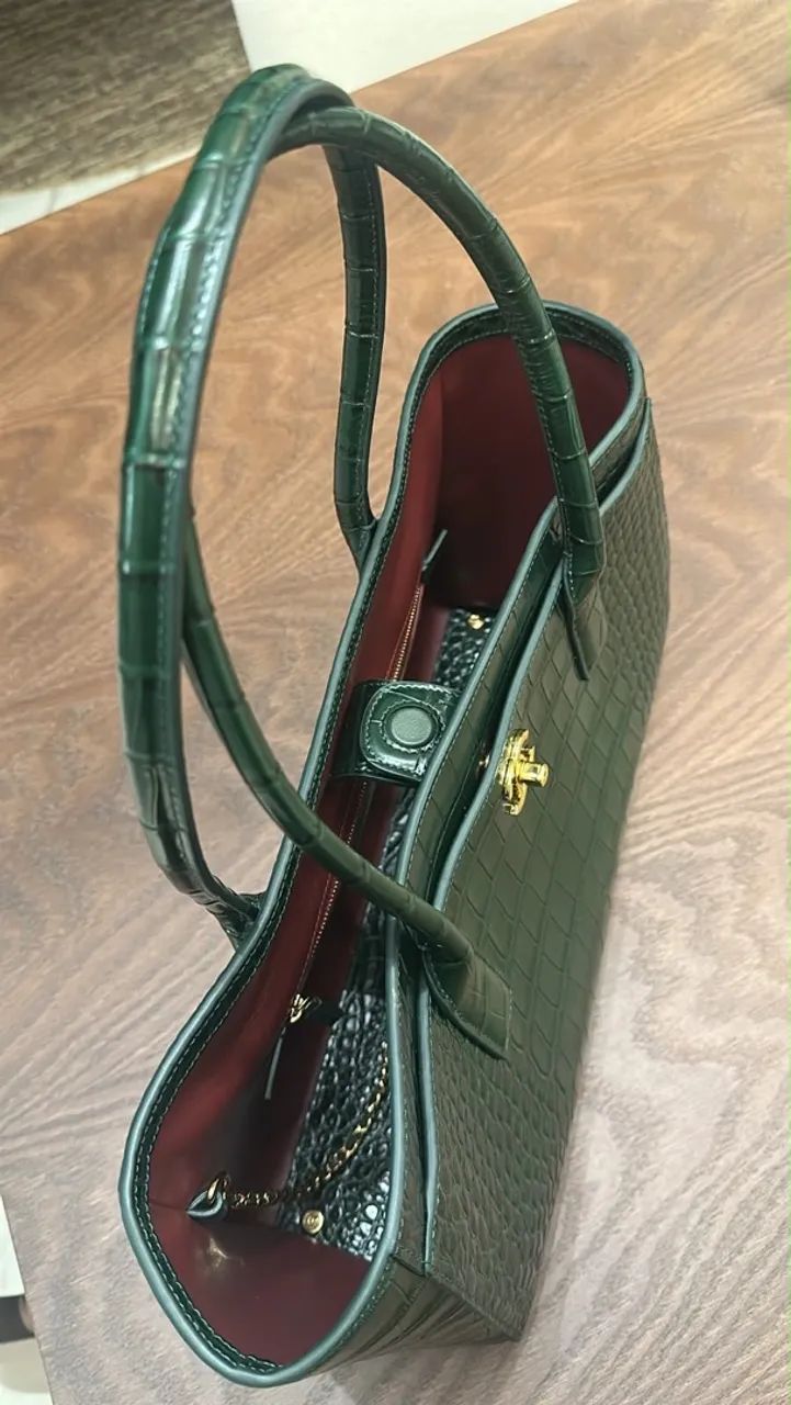 Bolsa Chanel crocro verde lançamento nova  - Foto 4
