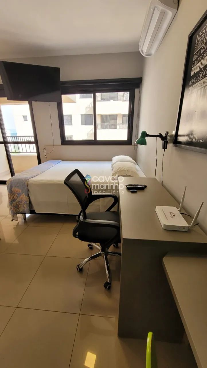 Flat mobiliado para alugar no Edifício Alice com 1 quarto e 1 vaga, 36m² - Nova Aliança. - Foto 2
