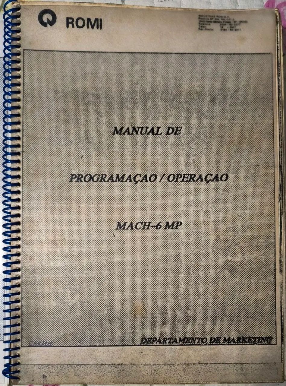 Manual Programação CNC Mach 6