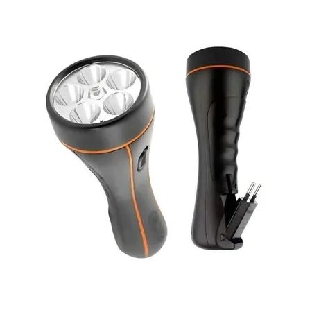 LANTERNA 5 LED'S FOXLUX - RECARREGÁVEL 