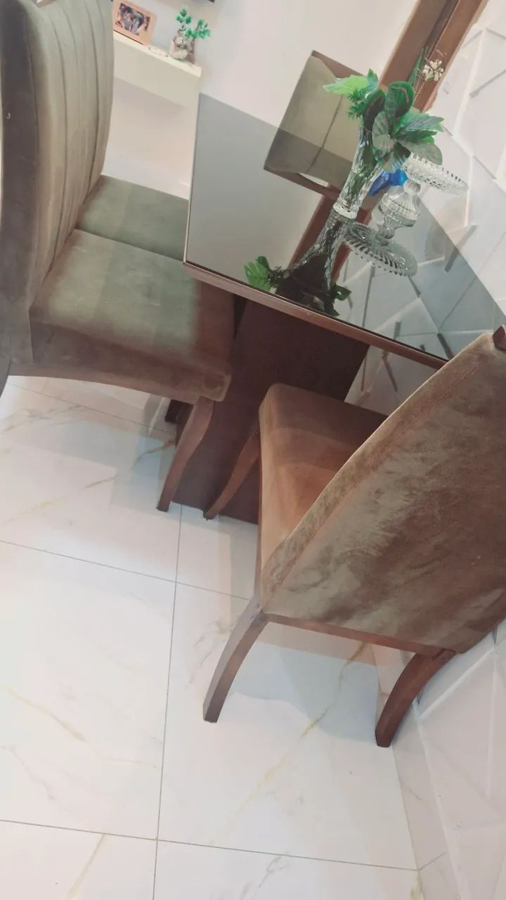 Mesa tampo de vidro - Foto 4