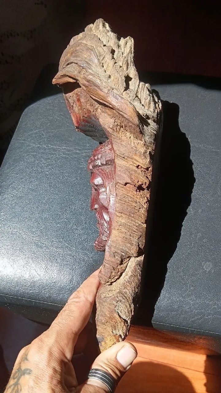 Peça rara! Jesus Cristo em nós de pinho. - Foto 3