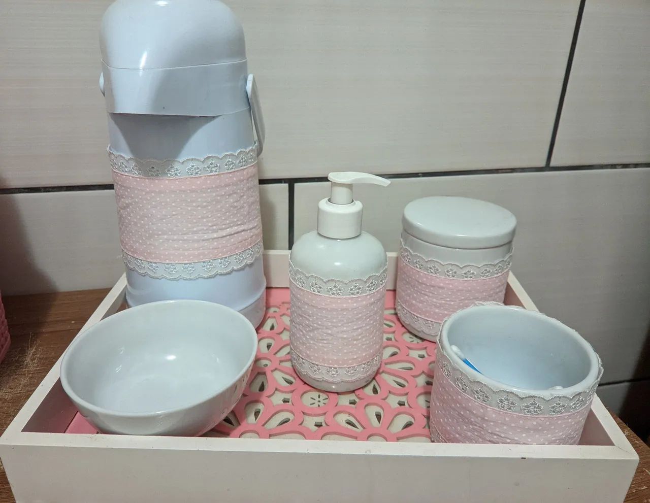 Kit Higiene Bebê menina - Foto 2