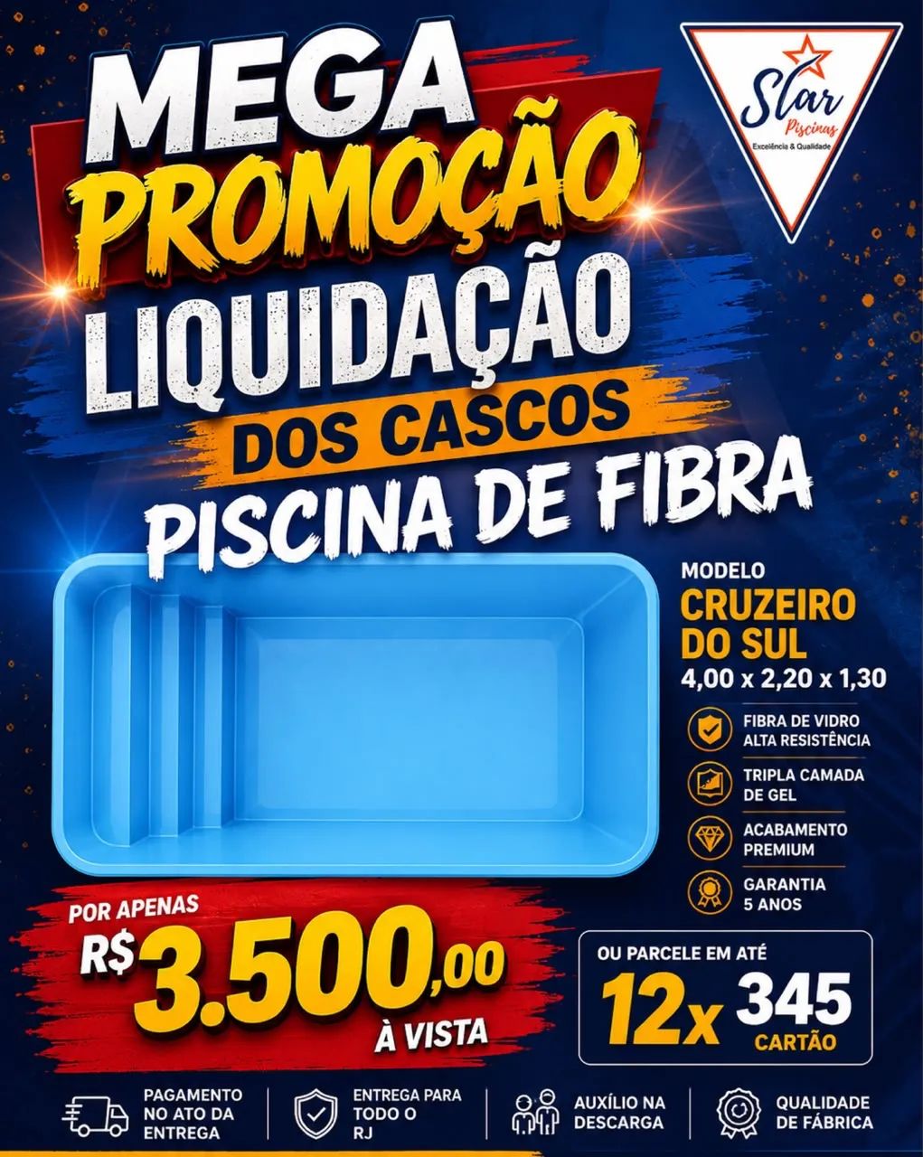 Piscina de fibra 