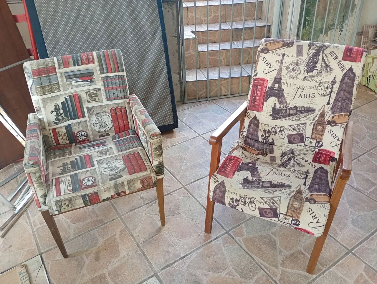 Poltronas retrô Usadas -reformar
